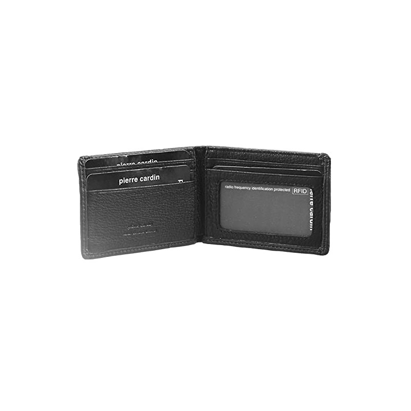 Pierre Cardin Men's Genuine Soft Italian Leather RFID Satin Lining