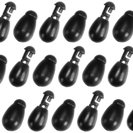 SF Instantly Shock Beads Quick Change Beads Fishing Connector for Carp Fishing Feeder Hook Links 50Pcs Large Black