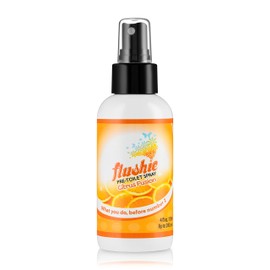Flushie Pre-Toilet Spray for Poop Travel Size Toiletries Bathroom Spray for Poop Spray for Toilet Deodorizer Traveling Essentials Poop deodorizer Poop Odor eliminator 4oz (Citrus, 4 Pack)