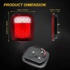 Unbranded Newest 7x6" LED Headlights Hi-Lo + Tail Lights For