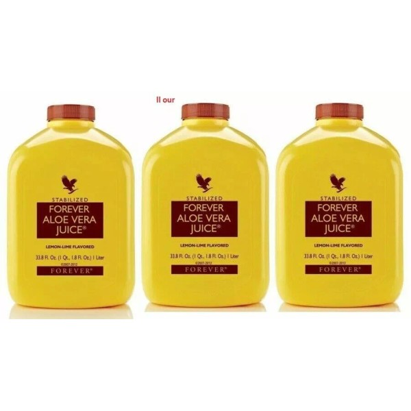 Forever Living 3 bottles of Forever Aloe Vera Juice 33.8