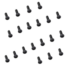 KOMITASUI 20pcs Cell Phone Screw, Eyeglass Screws, Tiny Screws Replacement with Small Screwdriver for Sam Sung, LG, Eyeglasses, Sunglasses(Black)