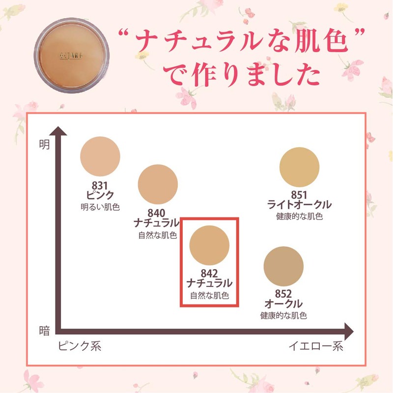 Foundation Refill Only Moist 2 842 Natural, 0.4 oz (12