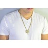 Hermoso Dije Gallo Grande. Chapa De Oro 18k. Sin Cadena