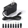 12V 2A Power Supply AC Adapter Replacement with 8 Tips,