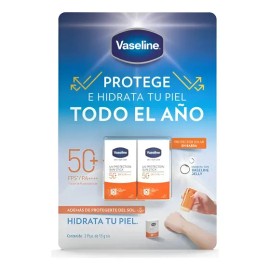 Protector Solar En Barra Vaseline 50fps Con 2pz De 15g C/u