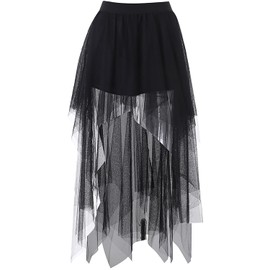 Women's Pleated Gothic High Waist Short Skirts Punk Goth Skirt with Belt, b