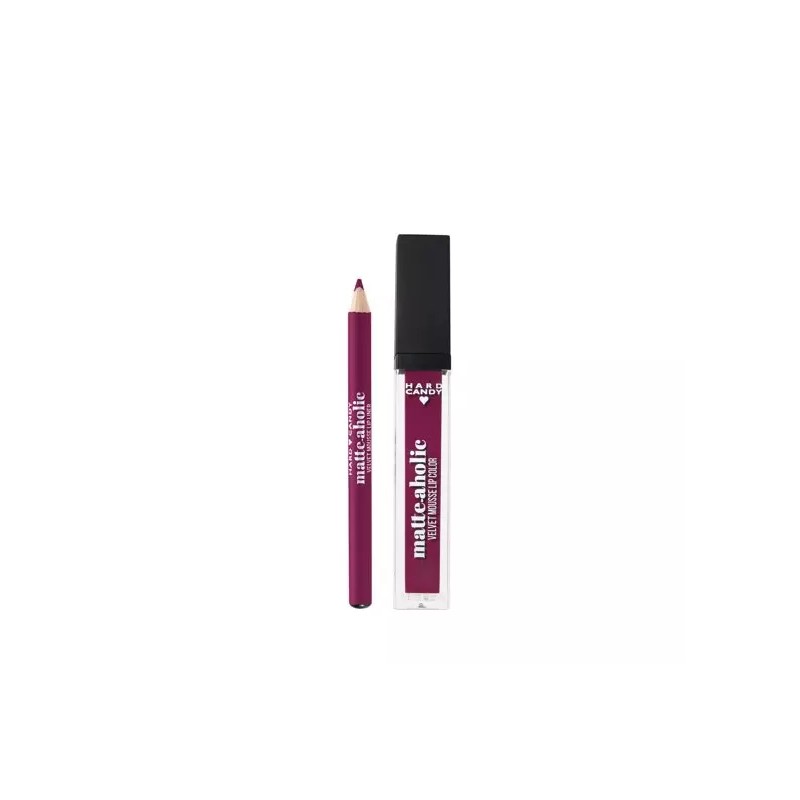 Hard Candy Matte-aholic Velvet Mousse Lipcolor & Liner #1529 Berry