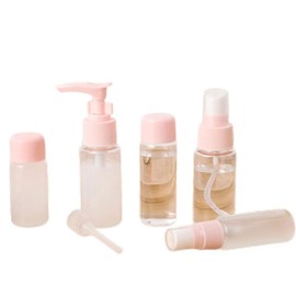 Travel Bottle Set for Toiletries 9 Piece Travel Bottle Set Leak Proof Clear Toiletries Containers with Clear Airport Bag Case
