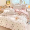 Nyescasa Bed Linen 135 x 200 cm White Pink Tulips