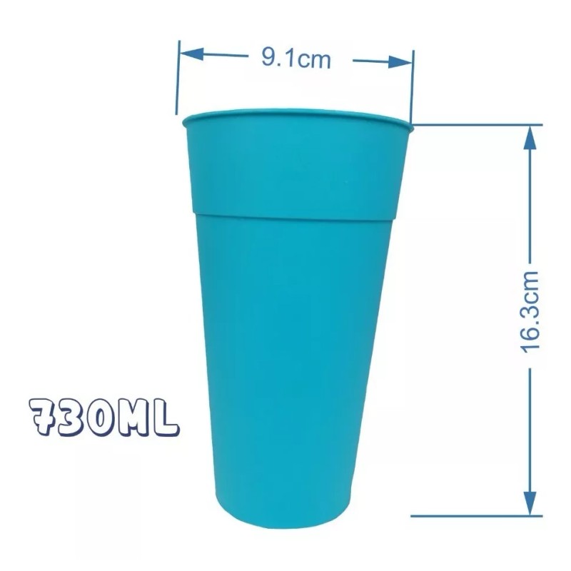 Boris 5 Vasos De Colores 730ml Plástico Económicos Mayoreo