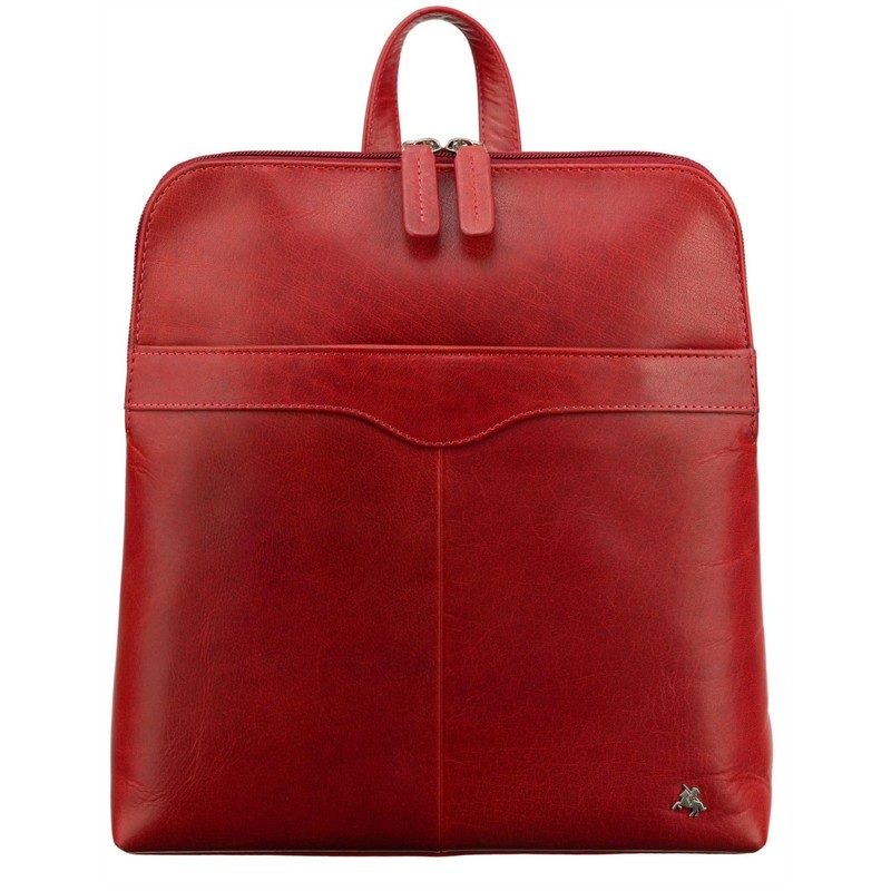 VISCONTI Leather Mila Backpack S44 Red