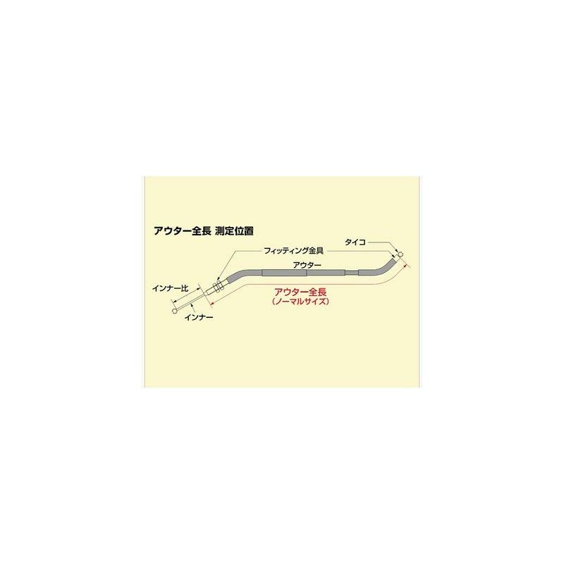 Hurricane (ハリケーン) Throttle Cable (+5CM) Varius 2 HB6815