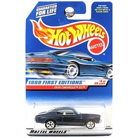 Hot Wheels 1999 First Editions 1970 '70 Chevy Chevelle SS Dark Blue #4