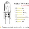 JCD G8 Halogen Light Bulb 50W 120V T4 Bi-Pin Base