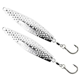 LAST CAST TACKLE - Plantilla de diamante hexagonal martillado chapado en cromo de 2 a 8 onzas, paquete de 2 unidades, 3 tamaños para elegir (4 onzas)