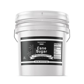 Unpretentious Cane Sugar, 3.5 Gallon Bucket, Bulk Size, Variety of Uses, Sweetener, Food Storage