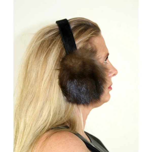 Efurs4less New Russian Sable Fur Ear Muffs Efurs4less
