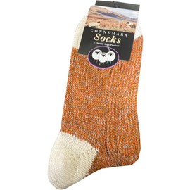 Grange Craft Ladies Connemara Merino Wool Blend Socks (H09W-Orange)
