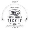 5 Pack 80 lb. Premium Fluorocarbon Tooth Shield Tackle Musky