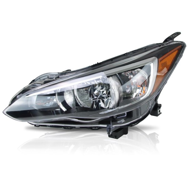 unbranded 1*Left Car Headlight Assembly for 2017-2019 Subaru Impreza Chrome/Black