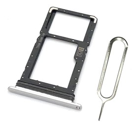 FainWan for Celero 5G Phone SIM Card Tray+Micro SD Card Tray Holder Slot Silver