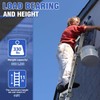 HBTower A Frame 3 Step Extension Ladder,11Ft Multi Position Ladder