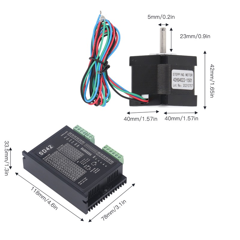 Step Motor Adjustable Silicon Steel Motor Rotor with Driver for