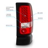 AmeriLite Red/Clear LED Brake Tail Lights Set For 94-01 Dodge