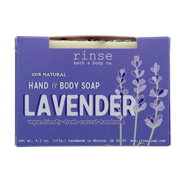 Rinse Bath & Body Lavender Soap - Handmade Castile Soap