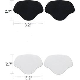 Sneaker Toe/Heel Prevention Repair, Shoe Hole Toeburst Patch/Insert, Wear Self-Adhesive, 1pairs of Black and 1 Pair of White