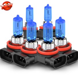 For 2016-2023 Toyota Tacoma 6x LED Headlight High Low Beam Fog Light Bulbs Kit