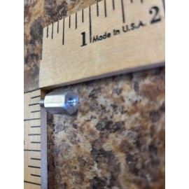 Unbranded Aluminum Male-Female Threaded Hex Standoff 8 mm Hex Sz, 10 mm Lg., M3.5 Thrd Sz