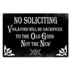 Bestylez No Soliciting Sign Gothic Decor For Kitchen, Home, House,