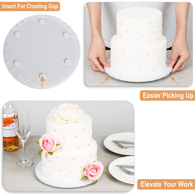 BOARDS+ Cake Drums 10 Inch (12 Pack) | 1/2" Thick
