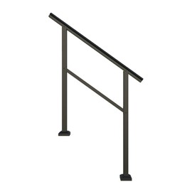 4' Aluminum Handrail, Matte Black