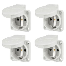 Flush-Mounted Socket IP54 50 x 50 mm Pack of 4