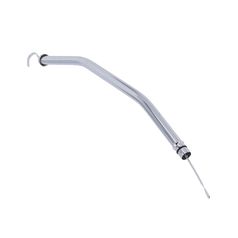 22in Transmission Oil Dipstick Silver Chrome Stainless Steel Tube for