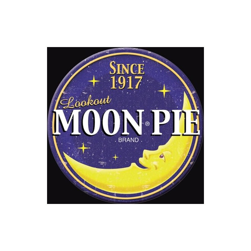 Desperate Enterprises Moon Pie Logo Round Refrigerator Magnet - Funny