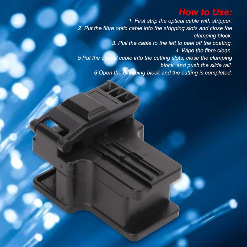 Fiber Optic Stripper Cutter Auto Blade Return Stripping Cutting Tool