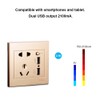 Electric Outlet with 2 Sockets and 2 USB Ports Wall