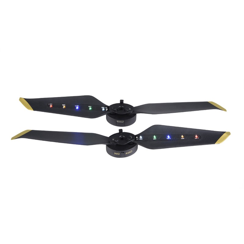 8743 Rechargeable Low Noise LED Flash Night Flight Propellers for