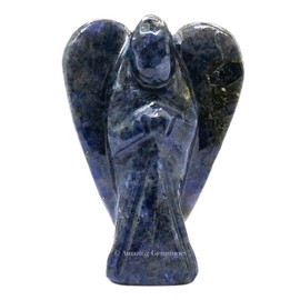 Iolite Angel - Iolite Crystal Angel and Pocket Guardian Angel Crystal Figurines (1.5 inches)
