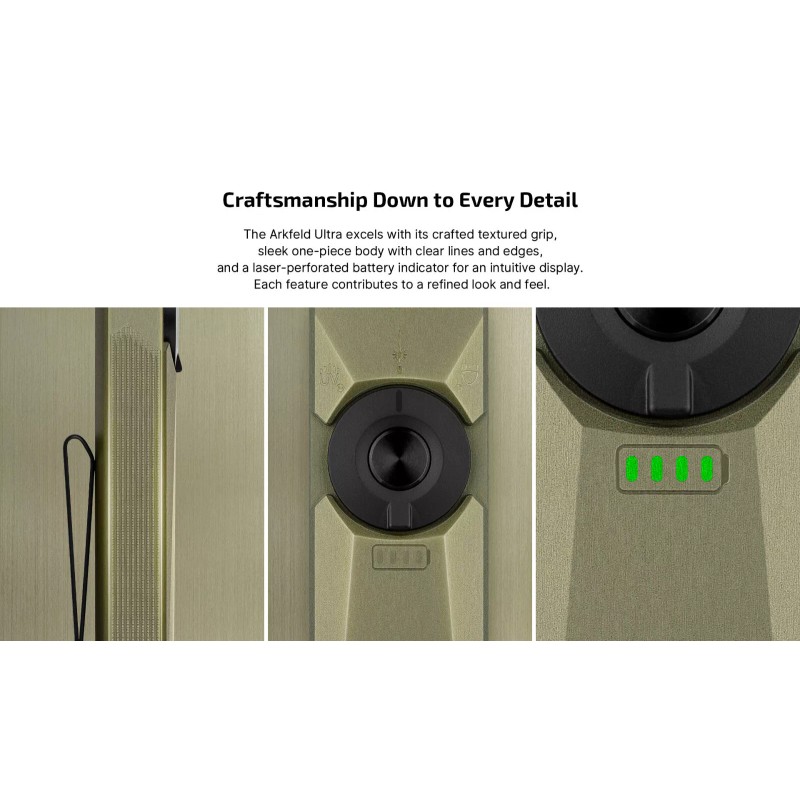 Olight Arkfeld Ultra Olive Green NW 3-in-1 EDC Flashlight, O-Aluminum