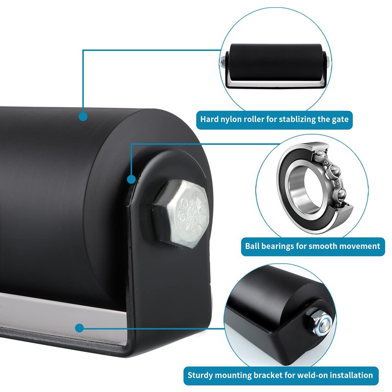 Skelang Slide Gate Guide Roller, 6" Rolling Gates Guider with