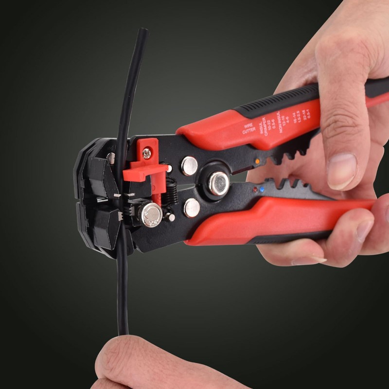 HuLuHouse Pinza Pelacables AutomáTica, 8 Pulgadas 1547 USO Rudo Herramienta