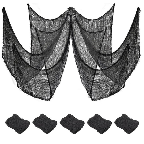 LKCCTK Halloween Decoration Black Cloth Spider Web Atmosphere Scared Atmosphere