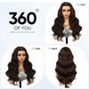 Kesenmu Chocolate Brown Lace Front Wig,13x6 HD Brown Body Wave