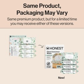 The Honest Company Hypoallergenic Multi-Use Baby Wipes for Sensitive Skin, Geo Mood, 288 Count