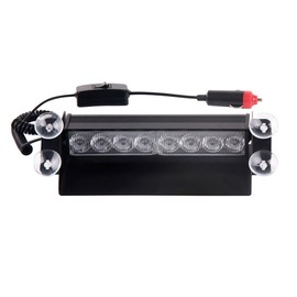 DC 12V Auto Car 8 LED Red and Blue Car Strobe Flash Light Dash Emergency Flashing Lamp Warning Light Lamp